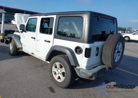 2020 Jeep Wrangler Unlimited Sport S 4X4 из США, поврежденный, VIN 1C4HJXDG3LW298707